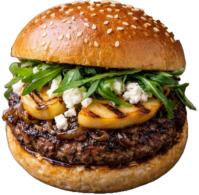 Grilled Pear Burger